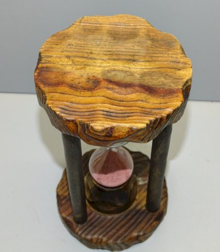 -ANCIEN SABLIER BOIS à CIRER ou PEINDRE SELON VOS GOÛTS COLLECTION DECO   D