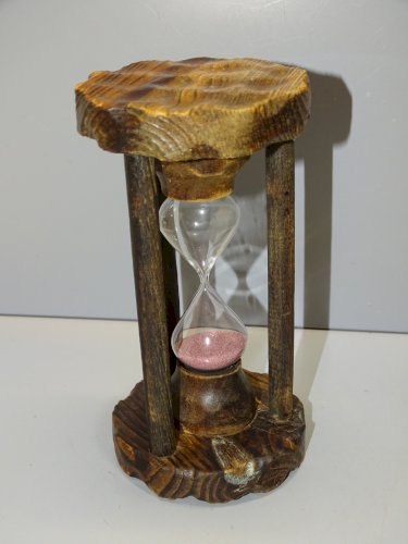 -ANCIEN SABLIER BOIS à CIRER ou PEINDRE SELON VOS GOÛTS COLLECTION DECO   D