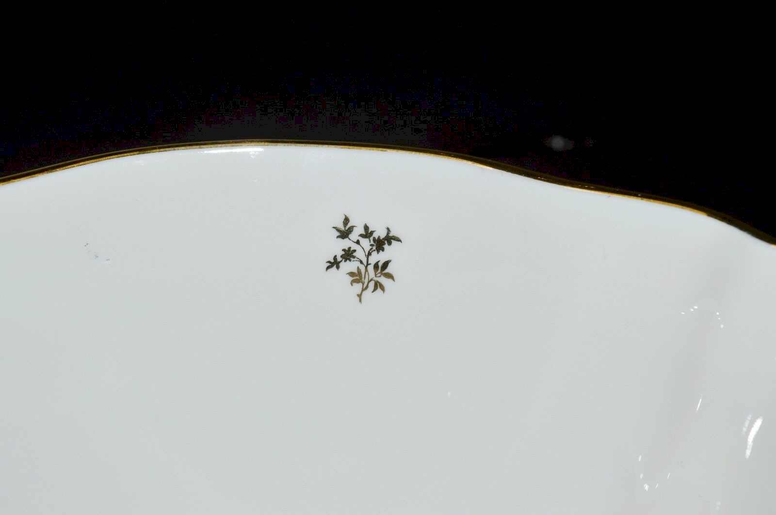 Saladier Ancien En Porcelaine De Limoges, Diamètre 23cm, Blanc