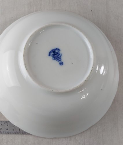 Ancien saladier, décor Blue Onion / porcelaine Tchécoslovaquie / Czech