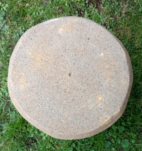 Ancien Salon Jardin 5 Pièces Extérieur Ciment Imitation Bois 2 Bancs Demi Lune