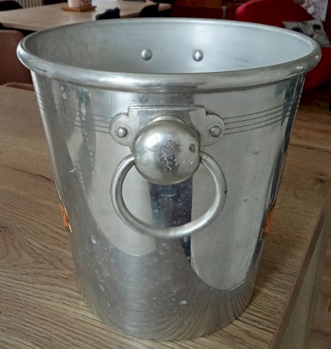 Ancien Seau À Champagne Métal Veuve Clicquot Ponsardin Art De La Table