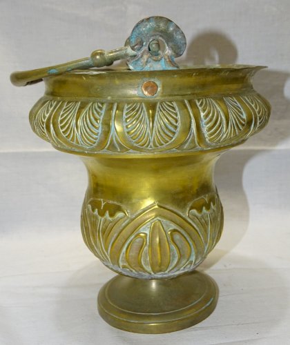 -ANCIEN SEAU A EAU BENITE EN LAITON XVIIIe  manque interieur JUS de grenier    D