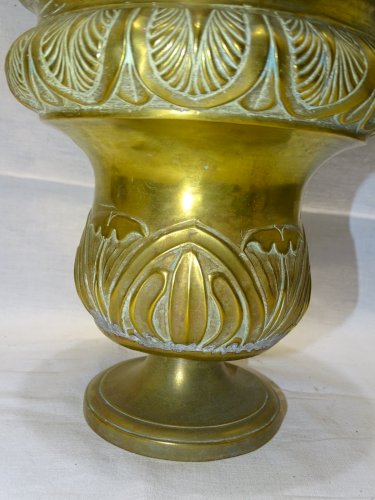 -ANCIEN SEAU A EAU BENITE EN LAITON XVIIIe  manque interieur JUS de grenier    D