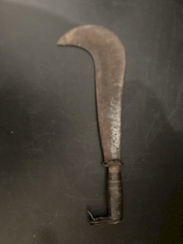 Ancien serpe type italienne Fer forgé  Outils anciens jardinage jardin art pop