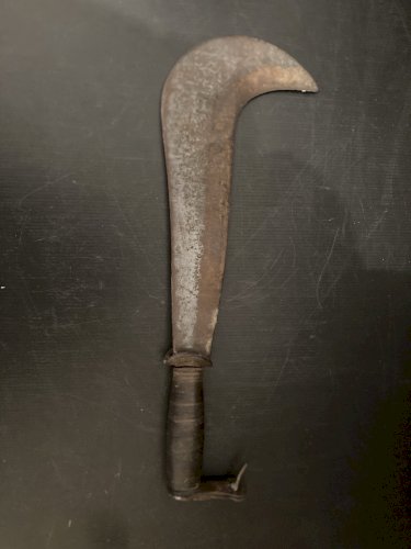 Ancien serpe type italienne Fer forgé  Outils anciens jardinage jardin art pop