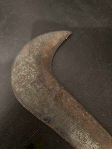 Ancien serpe type italienne Fer forgé  Outils anciens jardinage jardin art pop
