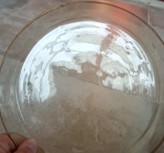 Ancien Service À Liqueur Carafon Verre Soufflé Décor Emaillé Art De La Table