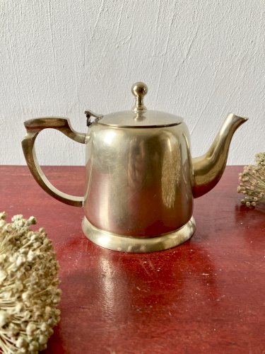 Ancien service à thé et café Art déco en métal argenté