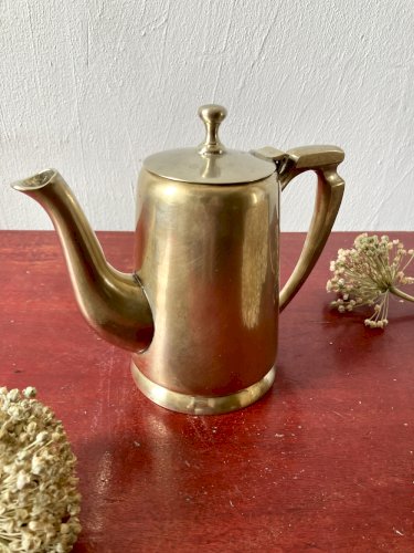 Ancien service à thé et café Art déco en métal argenté