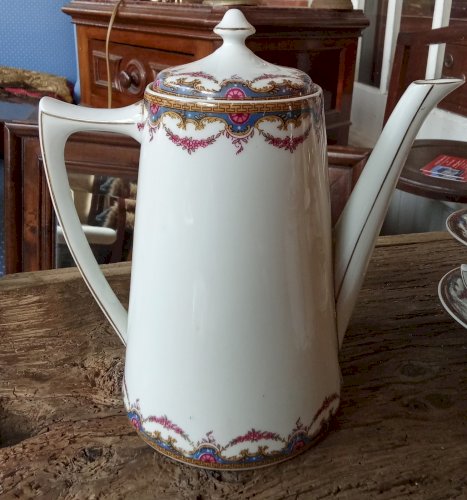 Ancien Service Café A. Lanternier  & Cie Porcelaine Limoges 16 Pièces