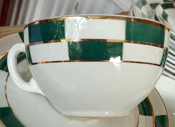 Ancien Service Café Assiettes Vaisselle KG Lunéville 29 Pcs Art De La Table