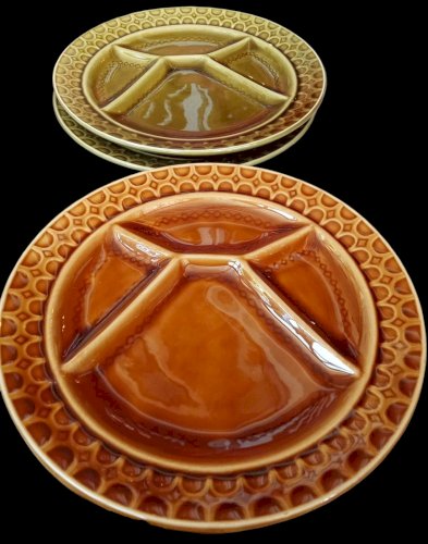 Ancien Service Vaisselle à Fondue 9 Pièces Sarreguemine Art De La Table Vintage