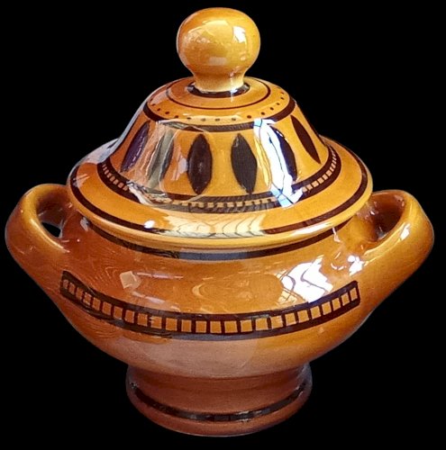 Ancien Service Vaisselle Assiette Plat Ocre Vintage Longchamp 64 Pièces