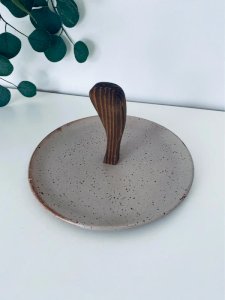 Ancien Serviteur Muet Grès Brutaliste Muratore Vallauris Design Années 70