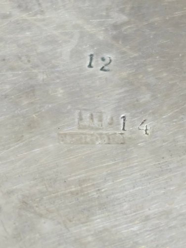 ancien Shaker  métal argenté de style Art déco français par lorfèvre Saint Médard ? en etat correct