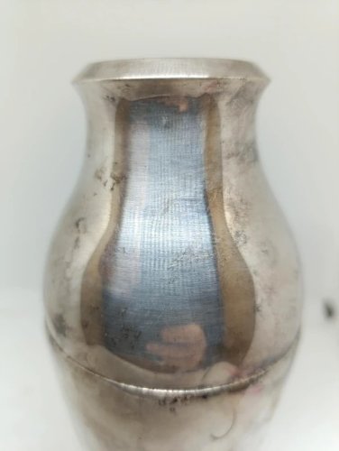 ancien Shaker  métal argenté de style Art déco français par lorfèvre Saint Médard ? en etat correct