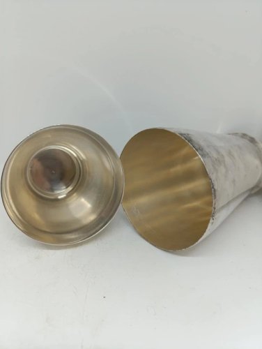 ancien Shaker  métal argenté de style Art déco français par lorfèvre Saint Médard ? en etat correct