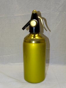 - ANCIEN SIPHON A EAU GAZEUSE SODA VINTAGE COLLECTION DECO CAFE BAR BISTROT    D