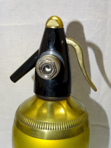- ANCIEN SIPHON A EAU GAZEUSE SODA VINTAGE COLLECTION DECO CAFE BAR BISTROT    D