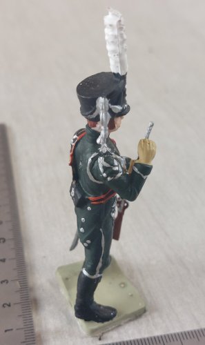 Ancien soldat, cavalier de la gendarmerie, en plastique peint, Starlux Empire