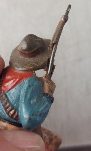 Ancien soldat, cowboy, Elastolin / Lineol, vintage