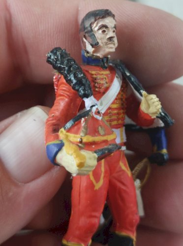 Ancien soldat, garde Hussard, en plastique peint, Starlux Empire