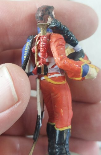 Ancien soldat, garde Hussard, en plastique peint, Starlux Empire