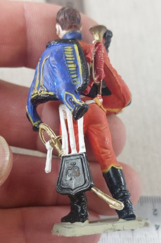 Ancien soldat, garde Hussard, en plastique peint, Starlux Empire