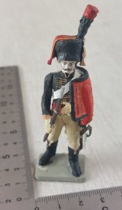 Ancien soldat, Hussard, en plastique peint, Starlux Empire