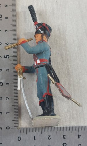 Ancien soldat, Hussard, en plastique peint, Starlux Empire