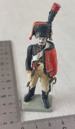 Ancien soldat, Hussard, en plastique peint, Starlux Empire