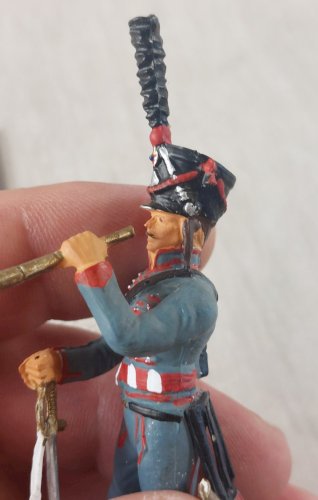 Ancien soldat, Hussard, en plastique peint, Starlux Empire