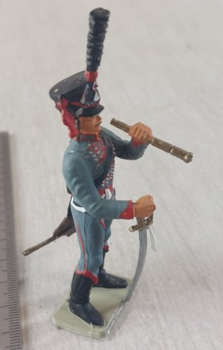 Ancien soldat, Hussard, en plastique peint, Starlux Empire