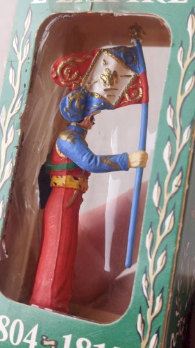 Ancien soldat plastique, porte drapeau Mamelouk, Starlux 1er empire
