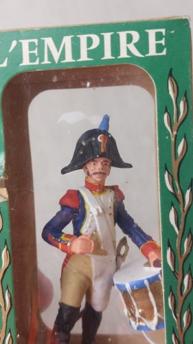 Ancien soldat plastique, tambour, fusilier, Starlux 1er empire ^