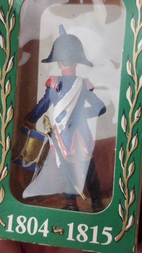 Ancien soldat plastique, tambour, fusilier, Starlux 1er empire ^