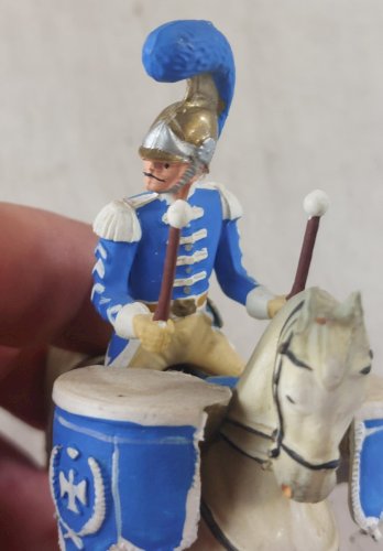Ancien soldat, timbalier carabinier, 1811, en plastique peint, Starlux Empire