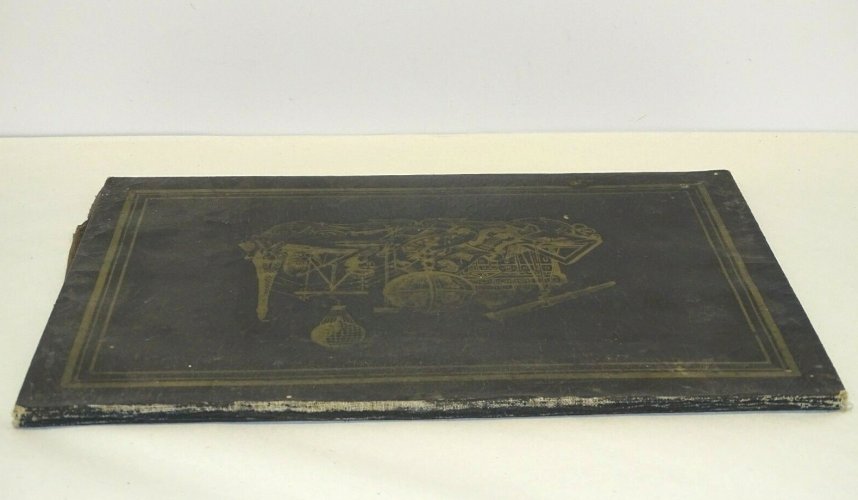 -ANCIEN SOUS MAIN PAPIER ENDUIT FIN XIX carte Europe & Infos POSTES & Télégraphe