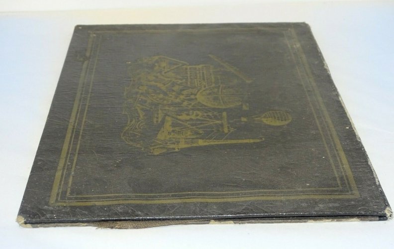 -ANCIEN SOUS MAIN PAPIER ENDUIT FIN XIX carte Europe & Infos POSTES & Télégraphe