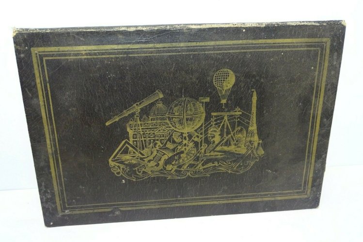 -ANCIEN SOUS MAIN PAPIER ENDUIT FIN XIX carte Europe & Infos POSTES & Télégraphe