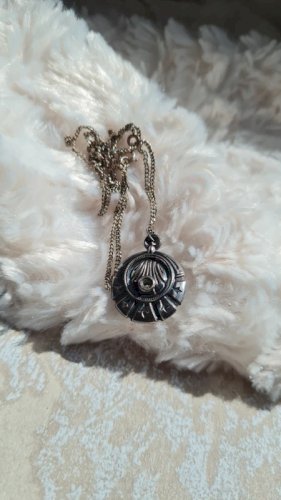 Ancien Stanhope en argent art déco pendentif vue religieuse N.D De Quézac