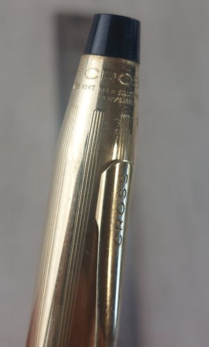 Ancien style bille, en plaqué or 10 K, Cross, vintage