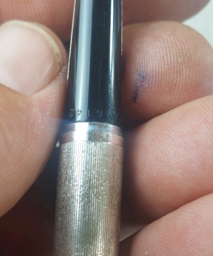 Ancien style plume 18 k, en plaqué argent, Waterman, vintage