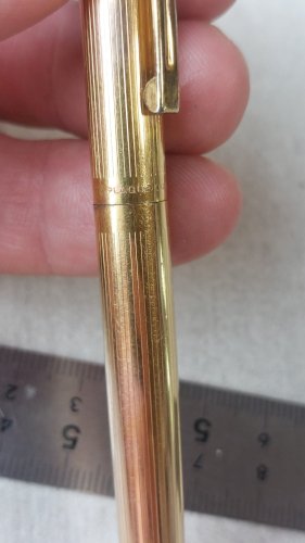 Ancien stylo bille, en plaqué or, Waterman ^