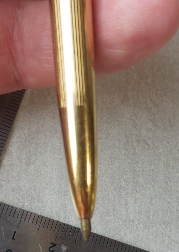 Ancien stylo bille, en plaqué or, Waterman ^
