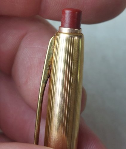 Ancien stylo bille, en plaqué or, Waterman ^