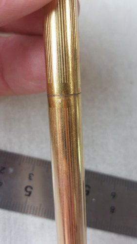 Ancien stylo bille, en plaqué or, Waterman ^