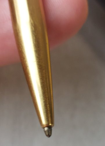 Ancien stylo bille, en plaqué or, Waterman ^