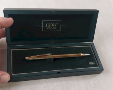 Ancien stylo bille, Rolled Gold, Cross ^
